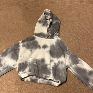 Cropped Tie-Dye hoodie
